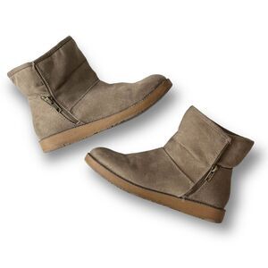 Rock & Candy Beige Lavell Boots Faux Fur Lining